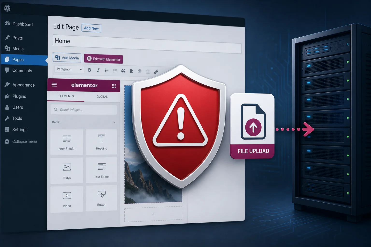 Editorial illustration for Reported Elementor Pro Flaw Could Enable Remote Code Execution