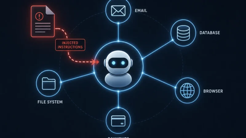 Editorial illustration for What Is AI Agent Security? How Autonomous AI Changes the Attack Surface